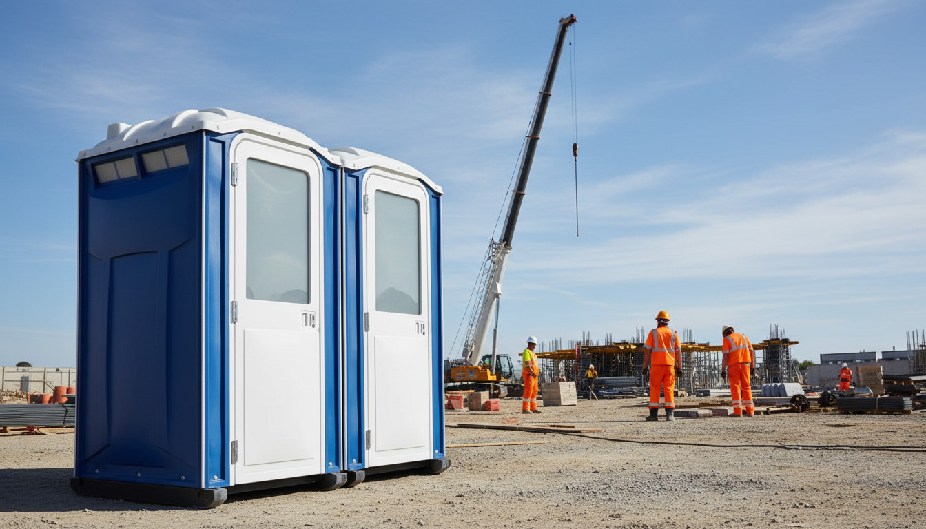 Construction Site Porta Potty Rental in Saint Louis MO